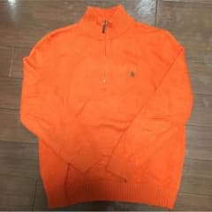 ラルフローレン ハーフジップ コットンニットのサムネイル