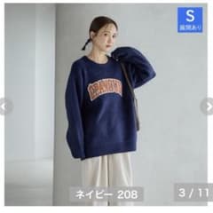 M!LK しまむら タグ しまむら・タグ付 田中里奈 mysa サガラロゴニットプルオーバー