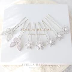 ☆あおい様専用☆ STELLA BRIDALヘッドピースセット バタフライ お花