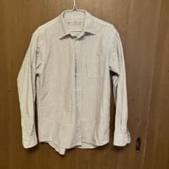 無印良品洗いざらしオックスB D長袖シャツ Mサイズのサムネイル