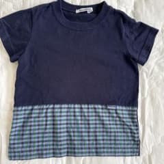 familiar ファミリア 半袖Tシャツ チェック柄　100cmのサムネイル