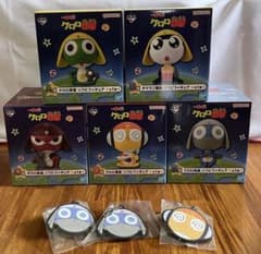 バンダイケロロ 一番くじ ギロロ クルル ソフビフィギュア 2体セット バンダイケロロ 一番くじ ギロロ クルル ソフビフィギュア 2体