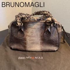 ブルーノマリ レザー チェーンハンドルバッグ - メルカリ