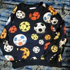 激レア アディダスオリジナルス サッカーボール柄 スウェット 