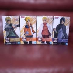 NARUTO 忍界造形列伝 ナルト ミナト ボルト サスケ フィギュア セットB