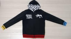 STUSSY ジップアップパーカー フード裏ドット柄のサムネイル
