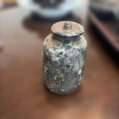 茶道具 陶器 蓋付 茶入 侘び寂び - メルカリ