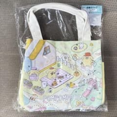 郵便局限定 ポムポムプリン30周年グッズ 手提げバッグ トートバッグ 新品未開封のサムネイル