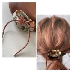 No.136 インド刺繍 ポニーフック ヘアアクセサリーのサムネイル
