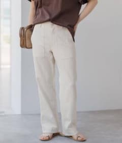 Spick and Span　リネンライクルーズベイカーパンツのサムネイル