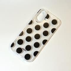 iPhone17 シリコンケース クリア水玉のサムネイル
