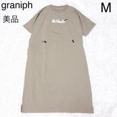 美品 graniph グラニフ シマエナガ 刺繍 ワンピース ベージュ M - メルカリ