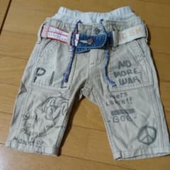 デニム&ダンガリー らくがきハーフパンツ 90のサムネイル