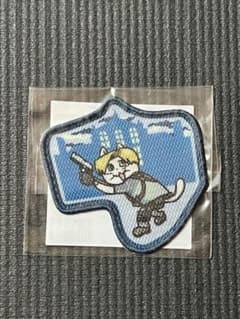 カプくじ　バイオハザード×仕事猫　ワッペン風ステッカー　レオンのサムネイル
