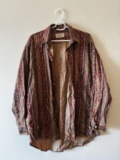 COVENT WALKER 長袖シャツ Lサイズ 多色柄のサムネイル