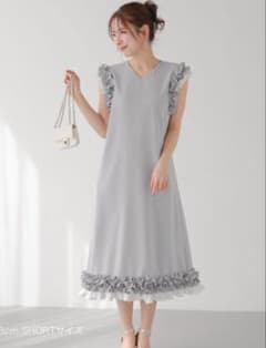 Fit more フィットモア 同型♡ホイップフリルスリーブワンピース 