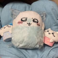 치이카와 모몬가 봉제인형과 하치와레·치이카와 소품 넣어 3점 세트