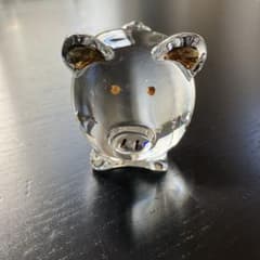 バカラ Baccarat ミニマルズ 豚 フィギュリン 置物 箱無し - メルカリ
