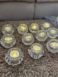 LEDキャンドル24個 キャンドルホルダー12個 セットのサムネイル