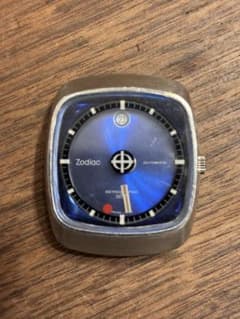 【ジャンク】zodiac アストログラフィック ブルー文字盤　SST SWISS ジャンク】zodiac アストログラフィック ブルー文字盤 SST SWISS