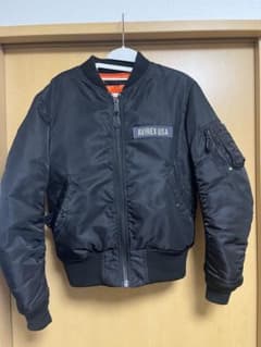 AVIREX USA ブラック MA-1ジャケット　Mサイズ　値下げ交渉⭕️のサムネイル