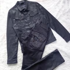 ザラ レザージャケット XL 水牛革 MA-1 リプ ブラック never | Shop at
