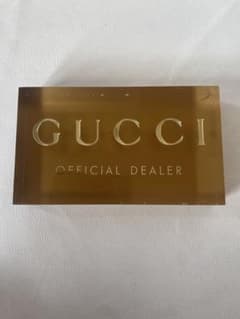 GUCCI グッチ アクリル製 置物 ディスプレイ インテリア ゴールド