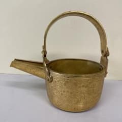 真鍮製　中国 E4 骨董品真鍮製 彫金 提子古い酒器 アンティーク 中国美術 昭和レトロ