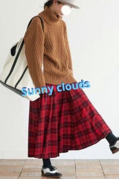 Sunny Clouds ブラウン タートルネック セーター　フェリシモ・sm2のサムネイル