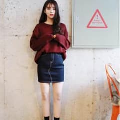 ニット☆ワインレッドのサムネイル
