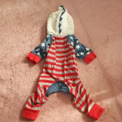 お値下げ★犬服  アメリカンロンパースのサムネイル