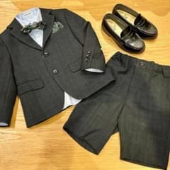 【美品】【クリーニング済】セットアップスーツ(ボウタイ、チーフ付)【BEAMS】 美品】【クリーニング済】【BEAMS】セットアップスーツ(ボウタイ