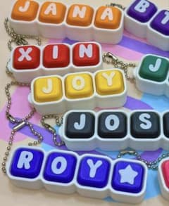 キーボード風 名入れ キーホルダー カスタムオーダーのサムネイル