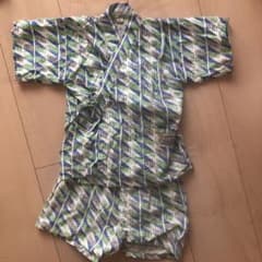 ocean＆ground 甚平 男の子　S 85〜95 緑　青のサムネイル