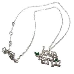 美品 スワロフスキー love earth ネックレス