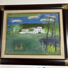 宗久恭子 2枚 ［鳥のいこい］［董と鳥］1967作 抽象画 油彩画 春陽会員