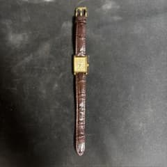 ひ*と様 SEIKO レディース 腕時計 スクエア ゴールド ブラウンのサムネイル