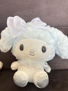 マイメロディ ぬいぐるみ 水色 リボン付きのサムネイル