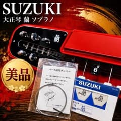 通電確認済】SUZUKI 大正琴 蘭 スズキ ソプラノ ハードケース 琴