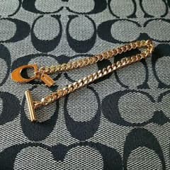 ［値下げしました］coach ゴールドチェーン ブレスレットのサムネイル
