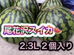 もぎたて！尾花沢スイカ 2.3L 2個入りのサムネイル