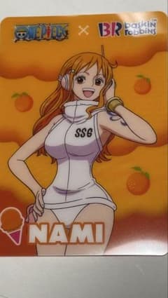 ONE PIECE × サーティーワン ナミ おまけロビン ステッカーのサムネイル