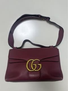 GUCCI ジージーマーモント ショルダーバッグ バーガンディカラー 