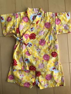 甚平 80 女の子　夏祭り お祭り 金魚柄 ヨーヨーのサムネイル