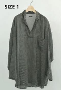 26SS comoli ストライプスキッパーシャツ size 1 新品未使用のサムネイル