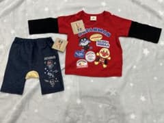 新品　アンパンマン シャツ・ズボンセット 80cmのサムネイル