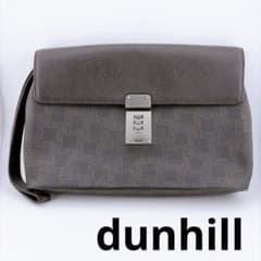 【dunhill (ダンヒル )レザー ディー エイト クラッチバッグ】