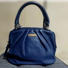 【美品】Kate Spade ハンドバッグ ネイビー保存袋付きのサムネイル
