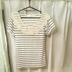 フリル Tシャツ ボーダーのサムネイル