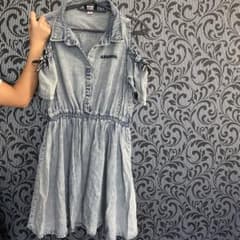 ANAP GIRL デニムワンピース 半袖のサムネイル